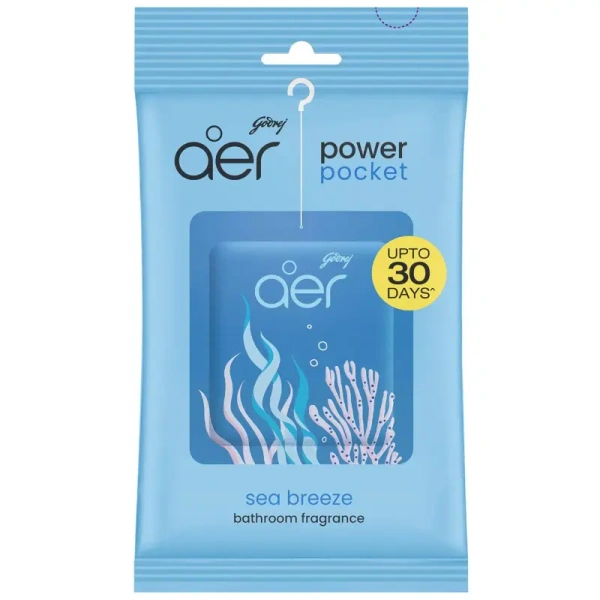 Godrej Consumer Products Ltd. Godrej aer Power Pocket Bathroom Freshener – Sea Breeze - 10gm