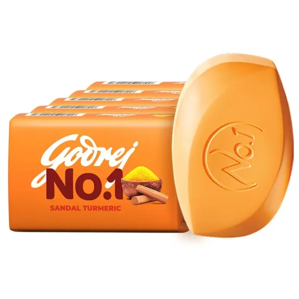 Godrej Consumer Products Ltd. Godrej No.1 Sandal & Turmeric Bathing Soap - 5*100gm