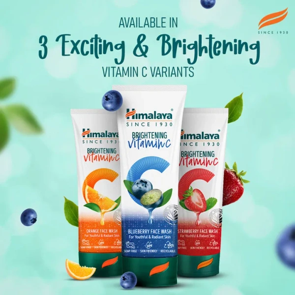 Himalaya Brightening Vitamin C Blueberry Face Wash - 50ml