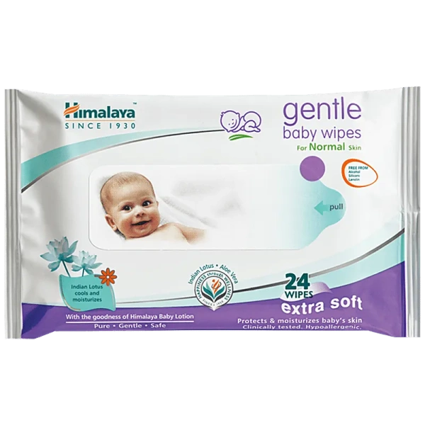 Himalaya Gentle Baby Wipes - 24wips