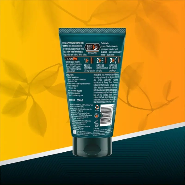 Himalaya Men Power Glow Licorice Face Wash - 50ml