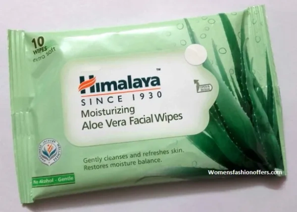 Himalaya Moisturizing Aloe Vera Facial Wipes - 10wips