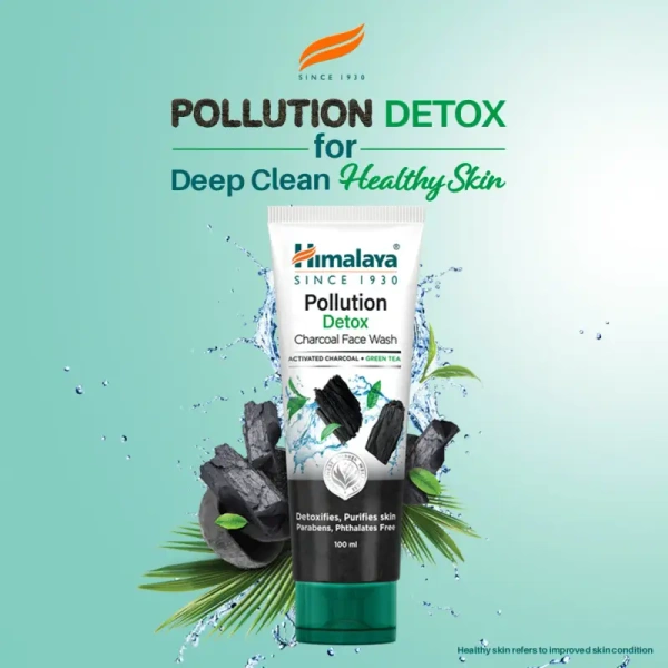 Himalaya Pollution Detox Charcoal Face Wash - 100gm