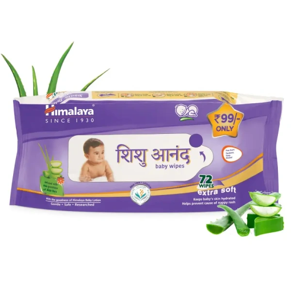 Himalaya Shishu Anand Baby Wipes - 72wips