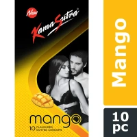 Kamasutra Mango Flavoured Dotted Condom