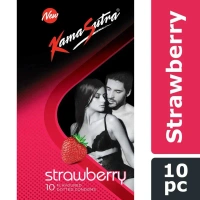 Kamasutra Strawberry Flavoured Dotted Condom