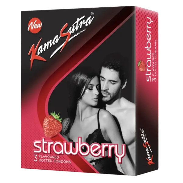 Godrej Consumer Products Ltd. Ks Strawberry Flavoured Dotted Condom - 3Pice