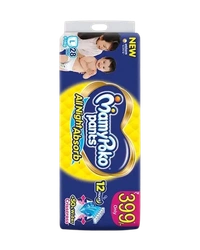 MamyPoko Pants All Night Absorb Baby Pants,Large Size (L),9-14 kg, 28Pcs