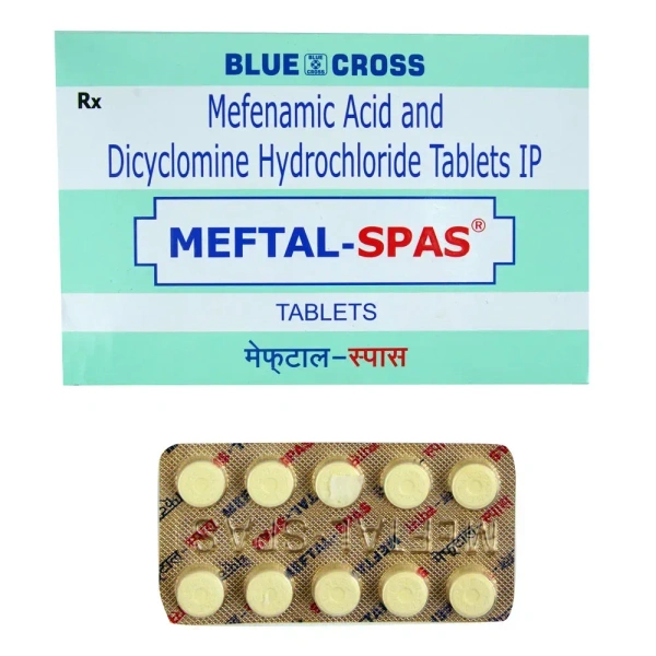 Blue Cross Laboratories Private Limited Meftal-Spas Tablet - 10 Tablets