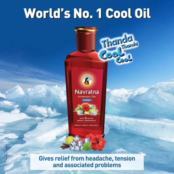 Emami Navratna Ayurvedic Cool Oil - 100ml