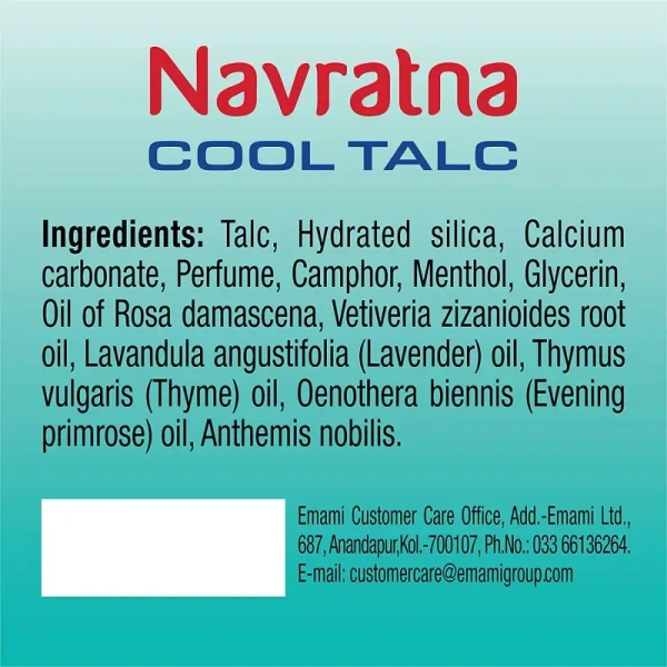 Emami Navratna Cool  Active Deo Talc - 50gm