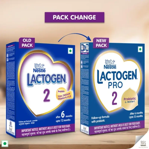 Nestle S.A. Nestle Lactogen Pro 2 Powder, Follow-Up Formula With Probiotic, Infant, After 6 Months Up To 12 Months - 400gm