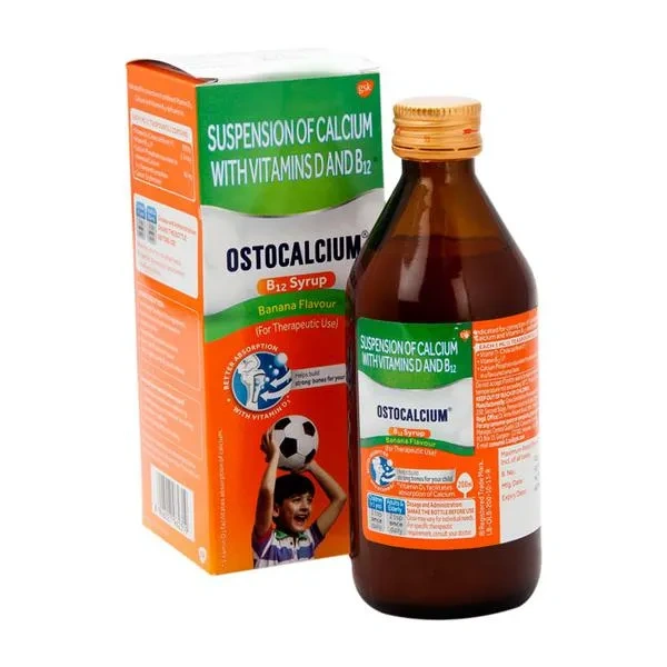 Gsk Ostocalcium B12 Banana Flavour Suspension - 200ml