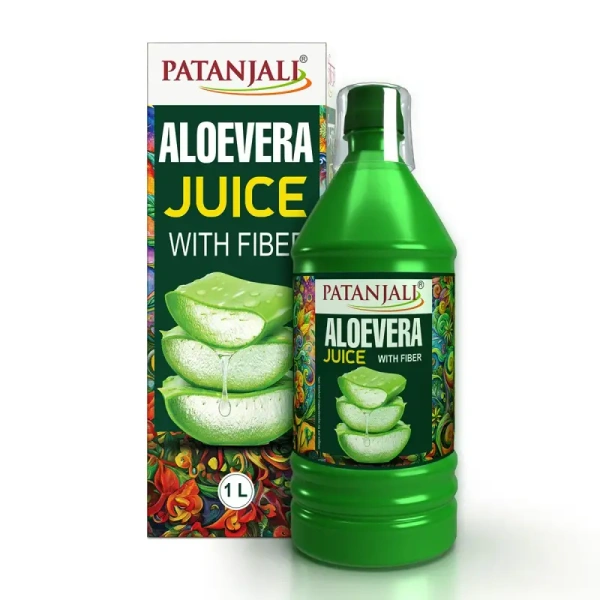 Patanjali Foods Limited Patanjali Aloevera Juice With Fiber - 1Liter