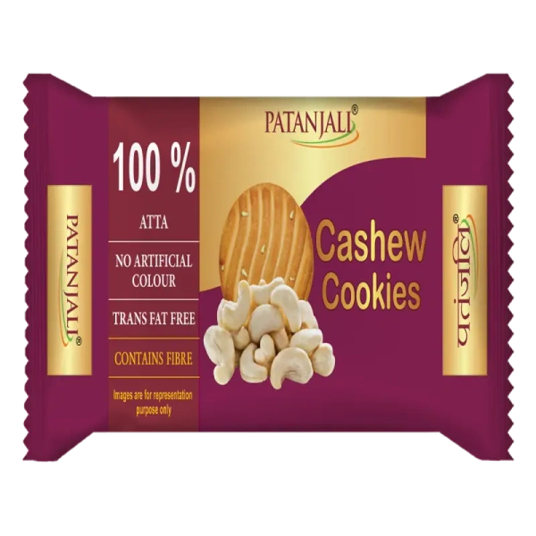 Patanjali Foods Limited Patanjali Cashew Cookies - 58gm