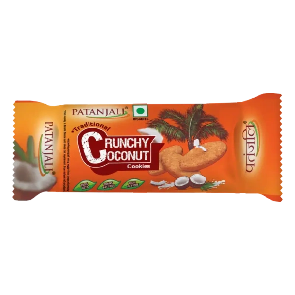 Patanjali Foods Limited Patanjali Crunchy Coconut Cookies - 68gm