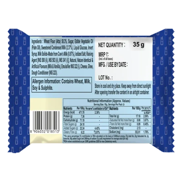 Patanjali Foods Limited Patanjali Doodh Biscuits - 35gm