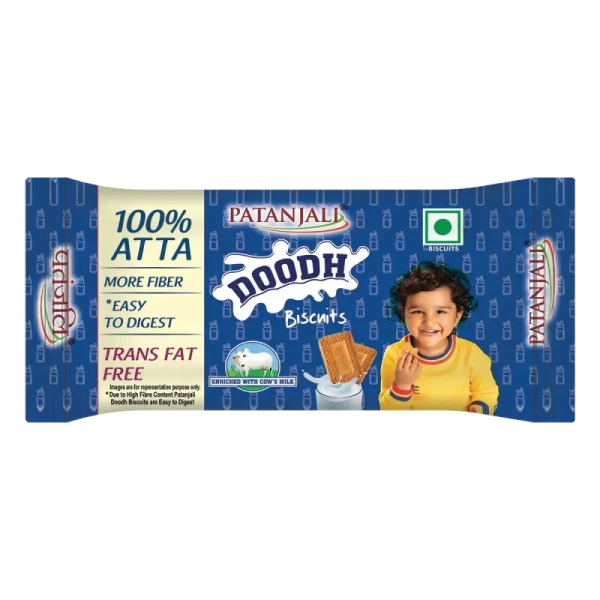 Patanjali Foods Limited Patanjali Doodh Biscuits - 70gm