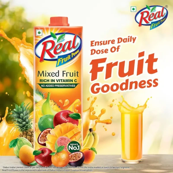 Dabur India Ltd. Real Fruit Power Mixed Fruit - 1Liter