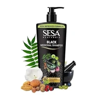 Sesa Ayurvedic Medicinal Shampoo Hairfall Control Anti Dandruff Shampoo Infused with 15 Ayurvedic Herbs Smooth & Shiny Hair For Men & Women