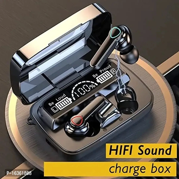 TWS M19 Earbuds 5.1 with 280H Playtime with Power Bank LED Display G18 Bluetooth Headsetnbsp;nbsp;(Black, True Wireless)