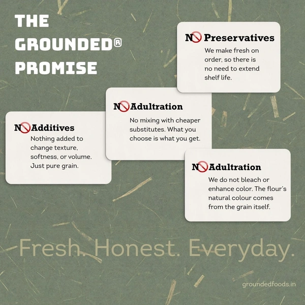 Rajwadi Wheat flour - 1 kg, Roti Coarse Ground