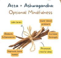 Wheat Atta + Ashwagandha powder 2% | 1kg - Ashwagandha