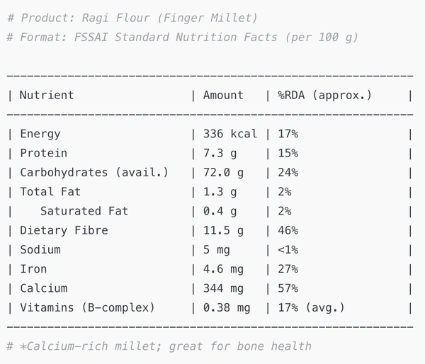 Ragi Flour | Red ragi | 1kg