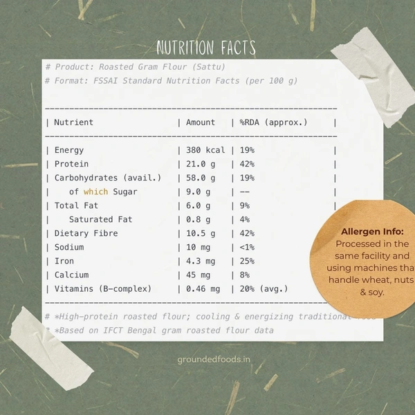 Satoo | Roasted gram flour | 500 g