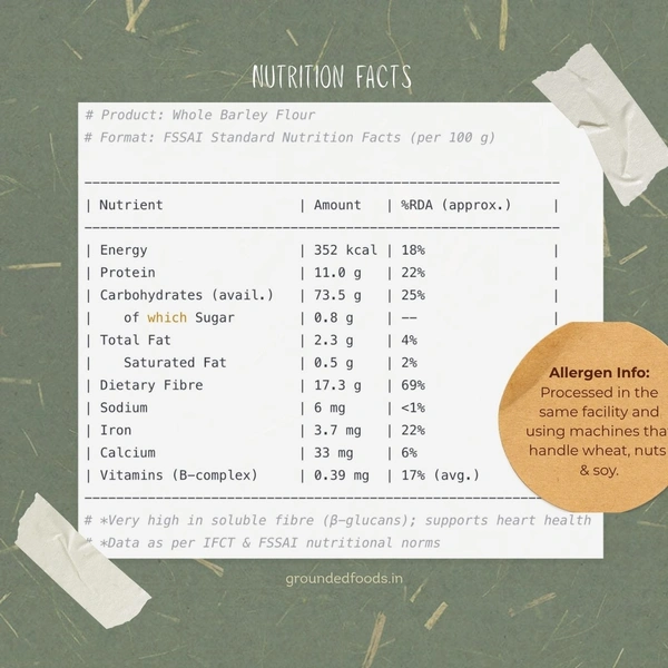 Barley Flour | Jau atta | 1kg
