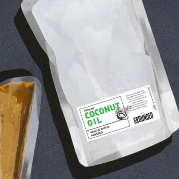 Coconut oil - wood pressed - Premium white Copra - 1 L