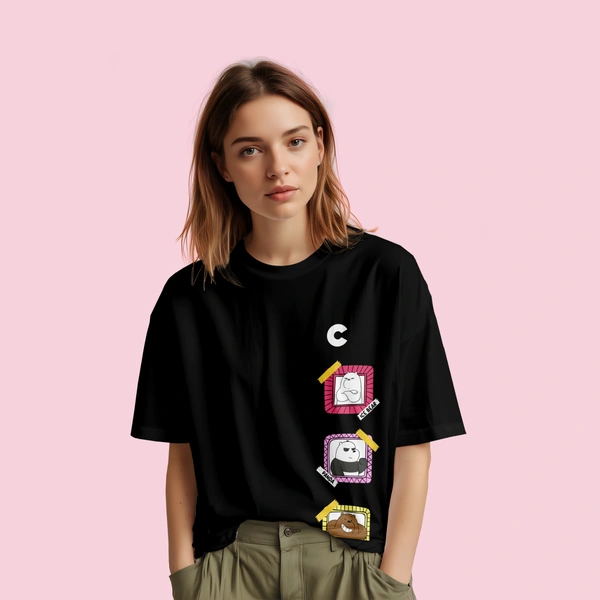 We Bare Bears Cartoon Network Oversized T-Shirt