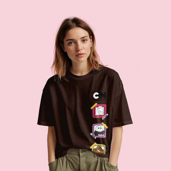 We Bare Bears Cartoon Network Oversized T-Shirt