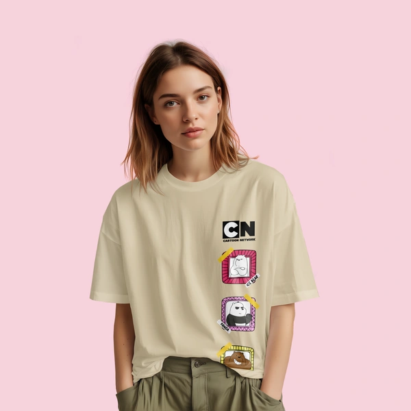 We Bare Bears Cartoon Network Oversized T-Shirt