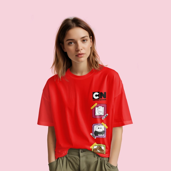 We Bare Bears Cartoon Network Oversized T-Shirt