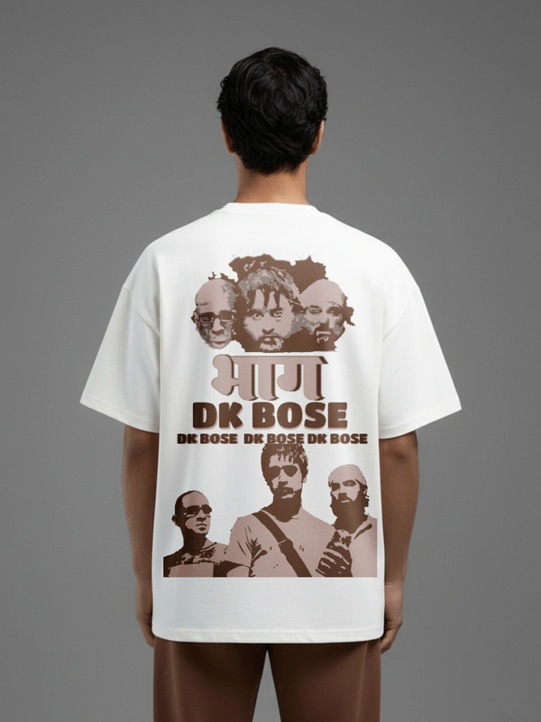 DK Bose Graphic Tee - Vintage Bollywood-Inspired Design
