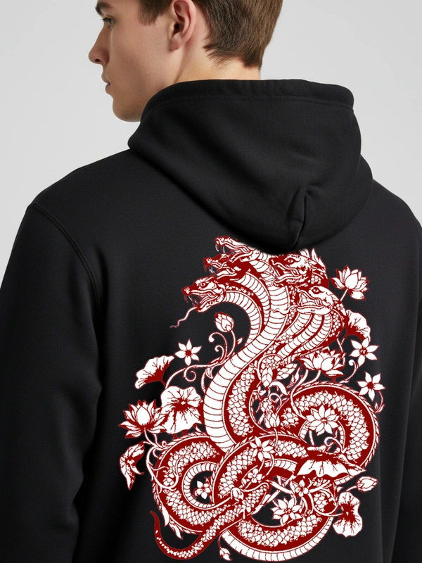 Mystic Hydra Eye Floral Hoodie – Ivory