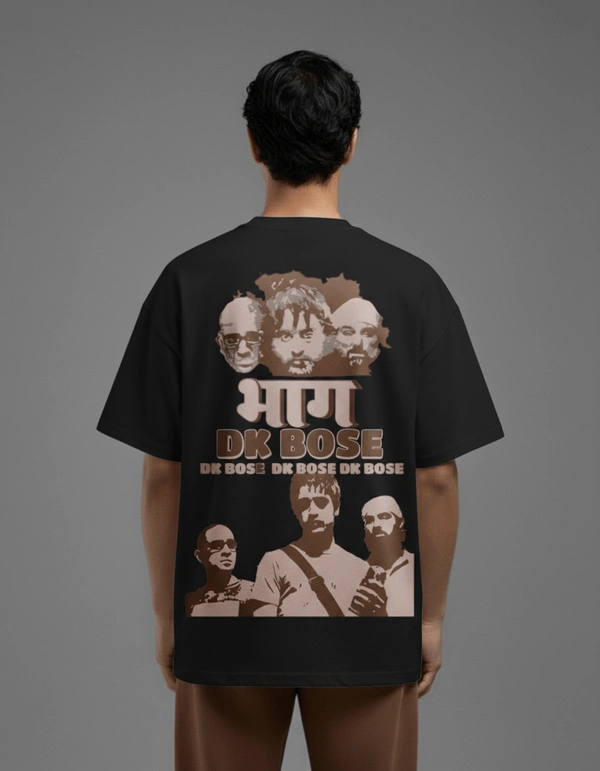 DK Bose Graphic Tee - Vintage Bollywood-Inspired Design