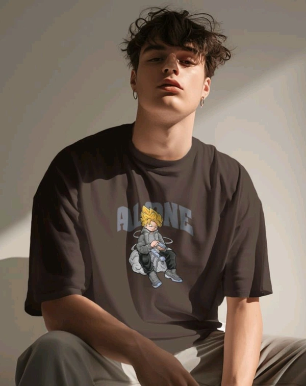 Alone Anime Oversized Tshirt 