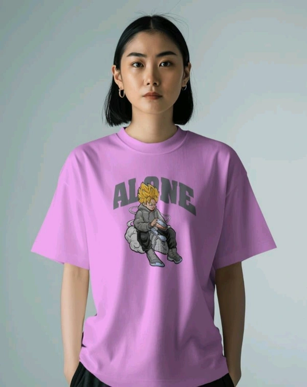 Alone Anime Oversized Tshirt 