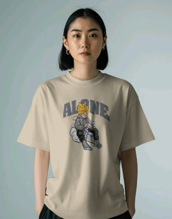 Alone Anime Oversized Tshirt 
