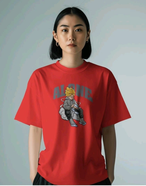 Alone Anime Oversized Tshirt 