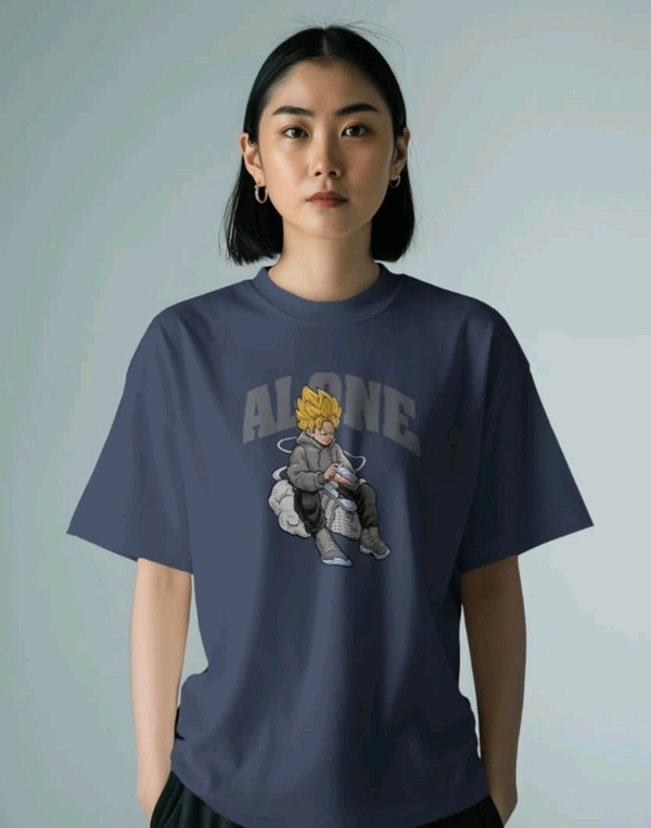 Alone Anime Oversized Tshirt 
