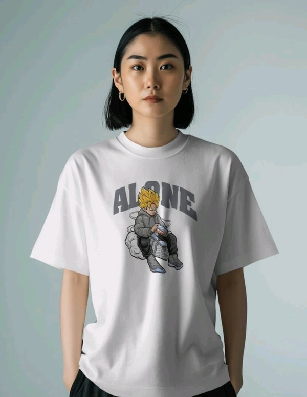 Alone Anime Oversized Tshirt 