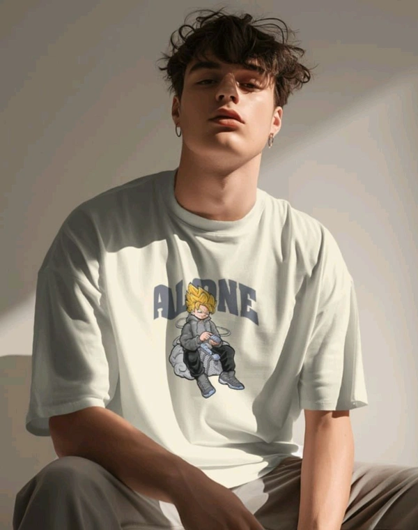 Alone Anime Oversized Tshirt 