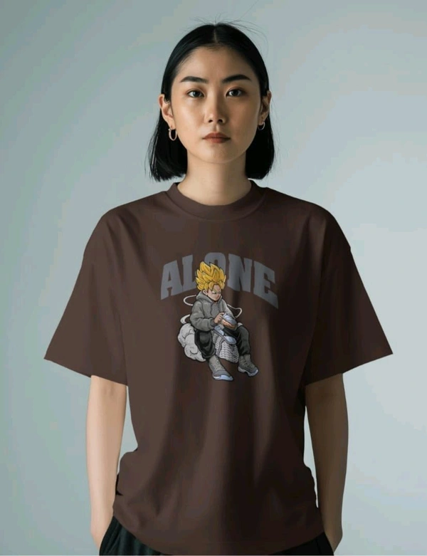 Alone Anime Oversized Tshirt 