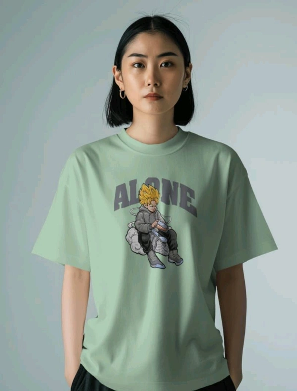 Alone Anime Oversized Tshirt 