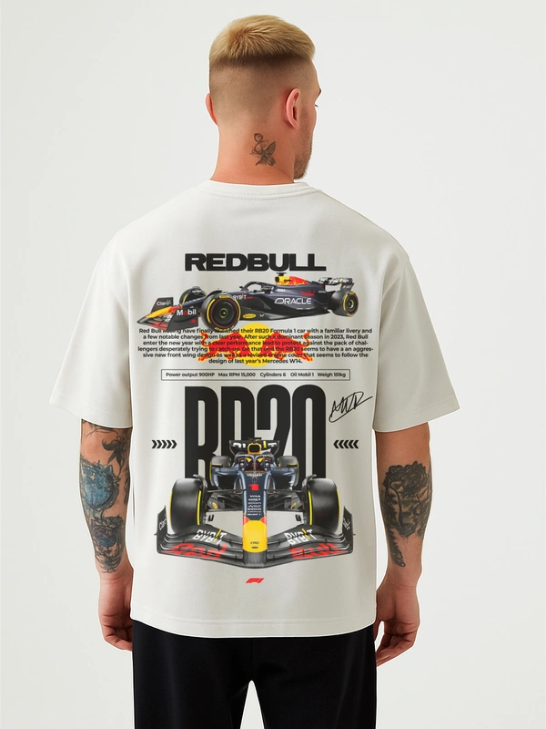 RB20 Inspired F1 Racing Oversized Streetwear T-Shirt India