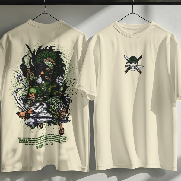 Zoro's Three-Sword Dragon Strike Tee ⚔🐉🔥