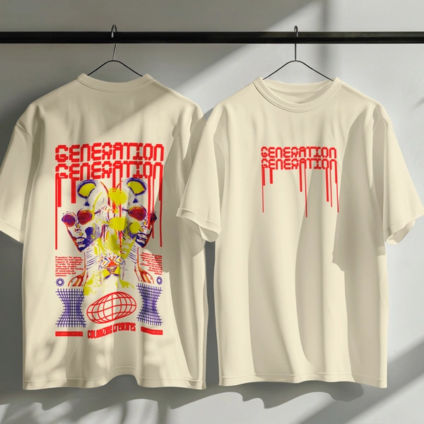 GENERATION Oversized T-Shirt – Urban Streetwear India | Graphic Anime-Inspired Tee